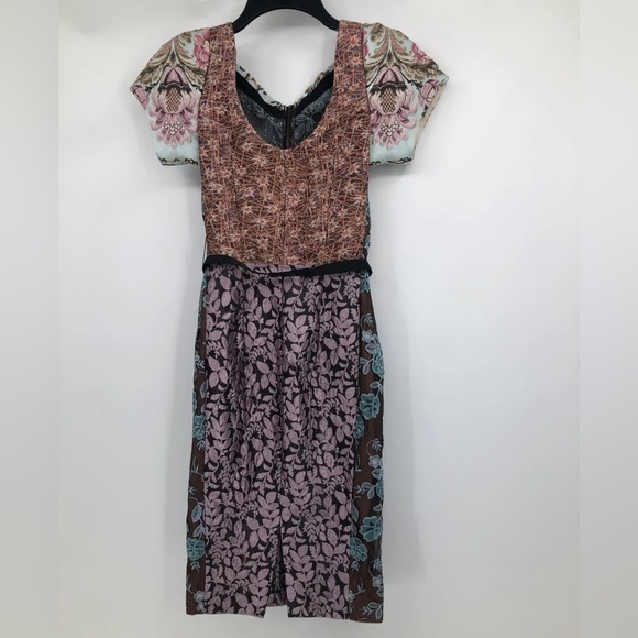 Byron Lars Beguile Brocade Sheath Dress Size 0 - Picture 8 of 10